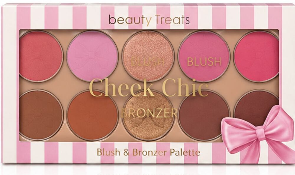 Beauty Treats Cheek Chic Blush & Bronzer Palette – 10 Shades